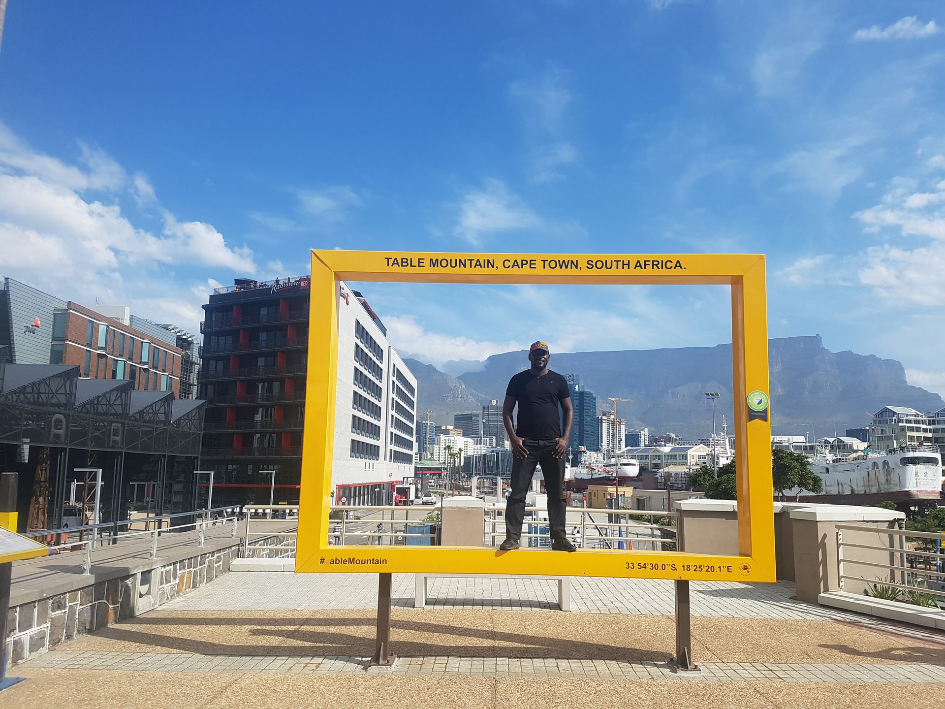 The waterfront — the harbour, the mountain, the afternoon doing exactly what you’d want it to