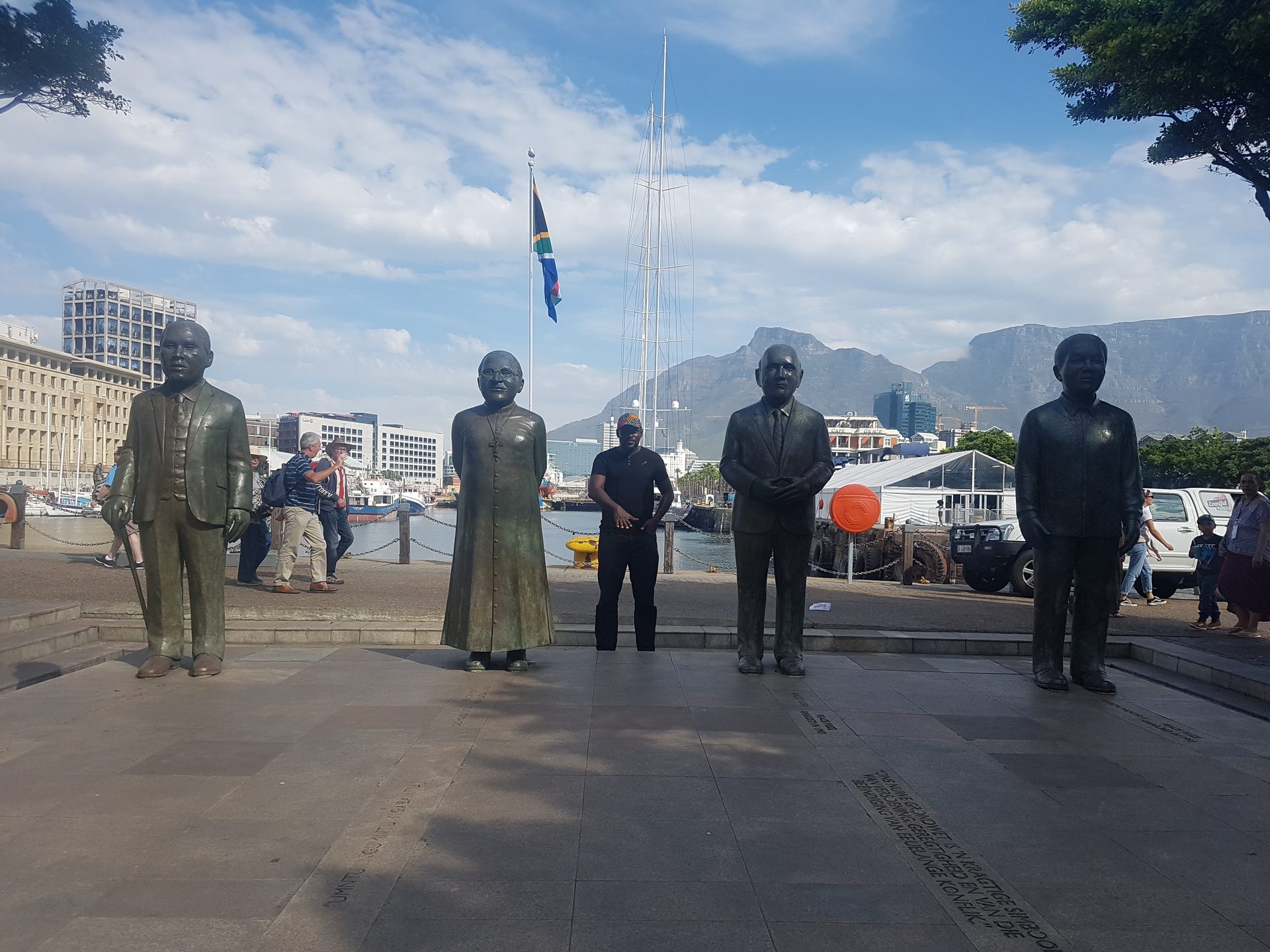 Table Mountain from the waterfront — the thing that makes Cape Town what it is, every time