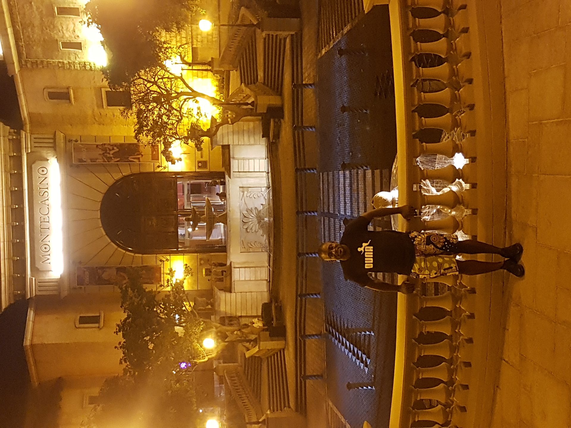 Monte Casino by night — the Tuscan village concept in full effect in Fourways