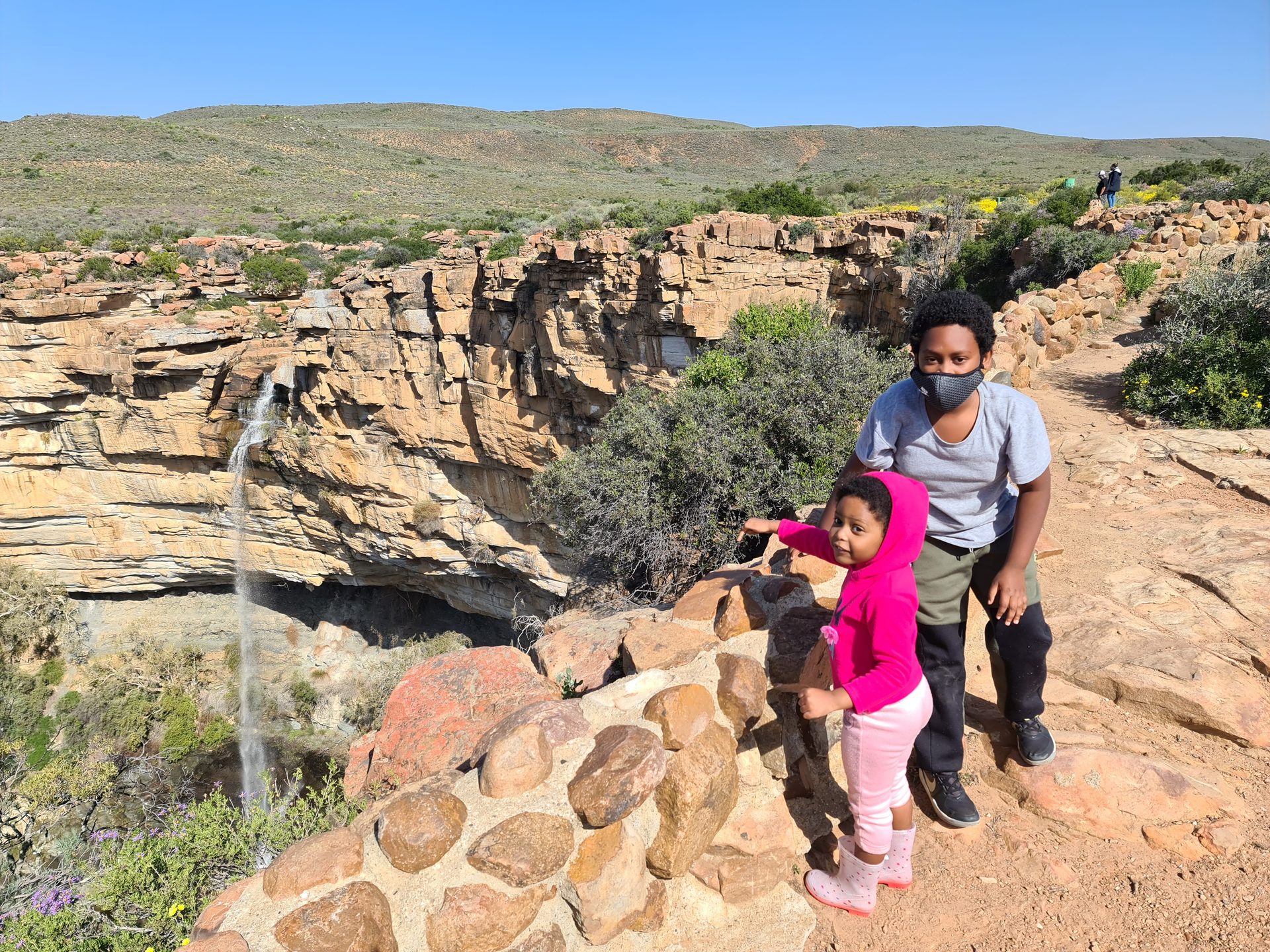 The Nieuwoudtville waterfall — running well after a good winter