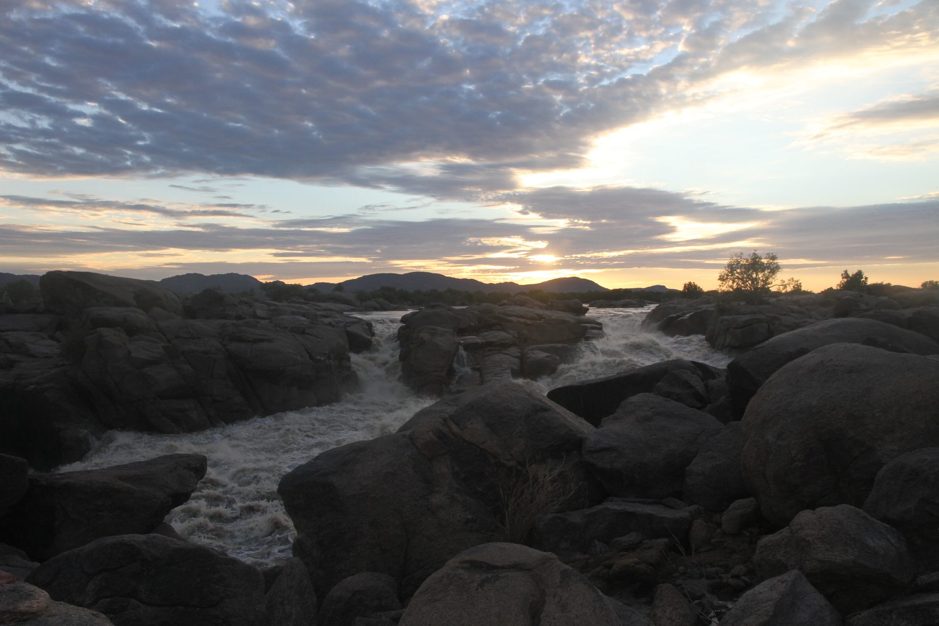 First light at Augrabies — the gorge catching the dawn before the rest of the world notices