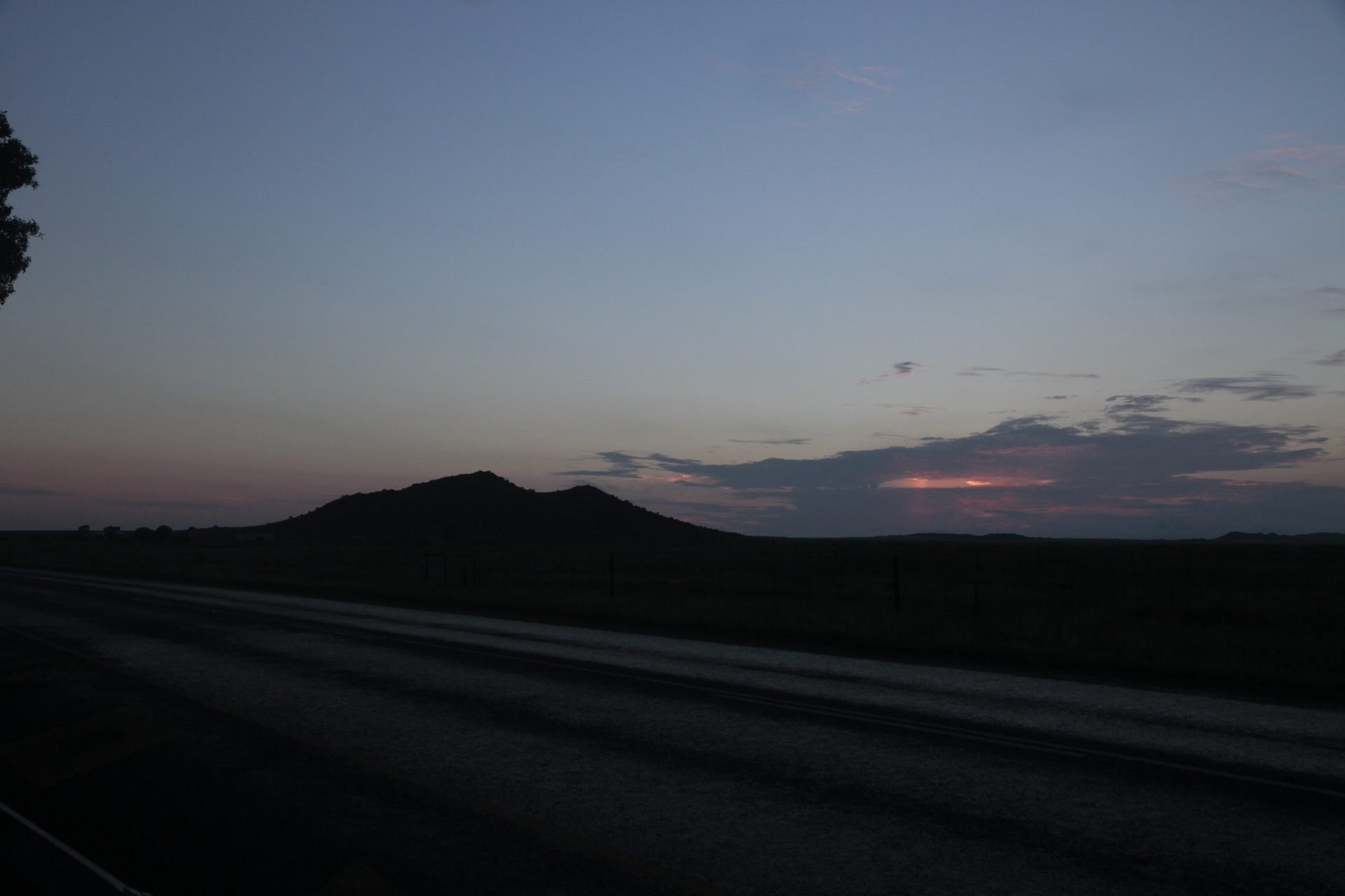 Dawn stop in the Free State — swap drivers, coffee, check the tanks, get moving again