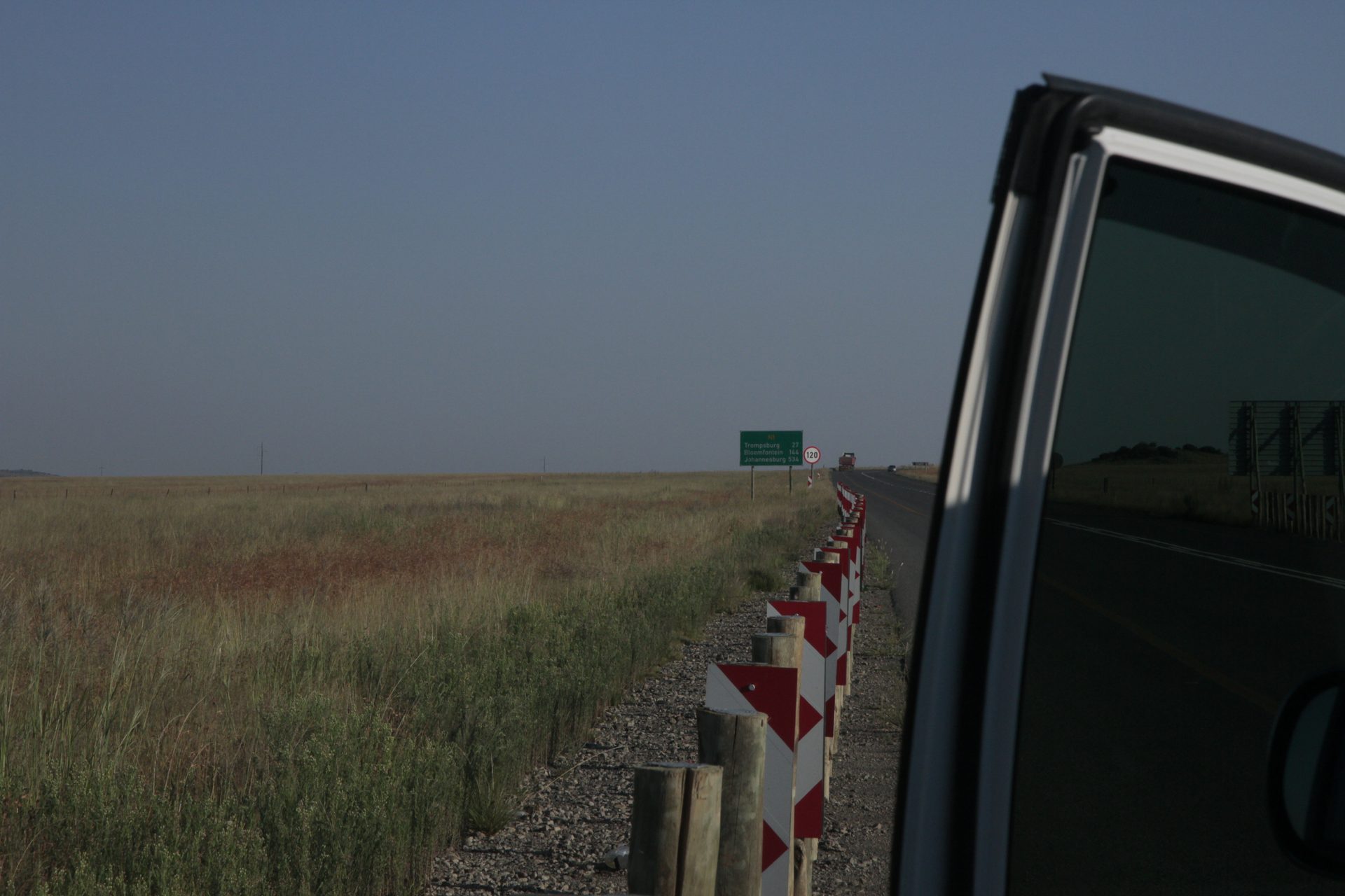 The outskirts of Joburg — we’d been driving since Sunday evening, we were here Monday morning