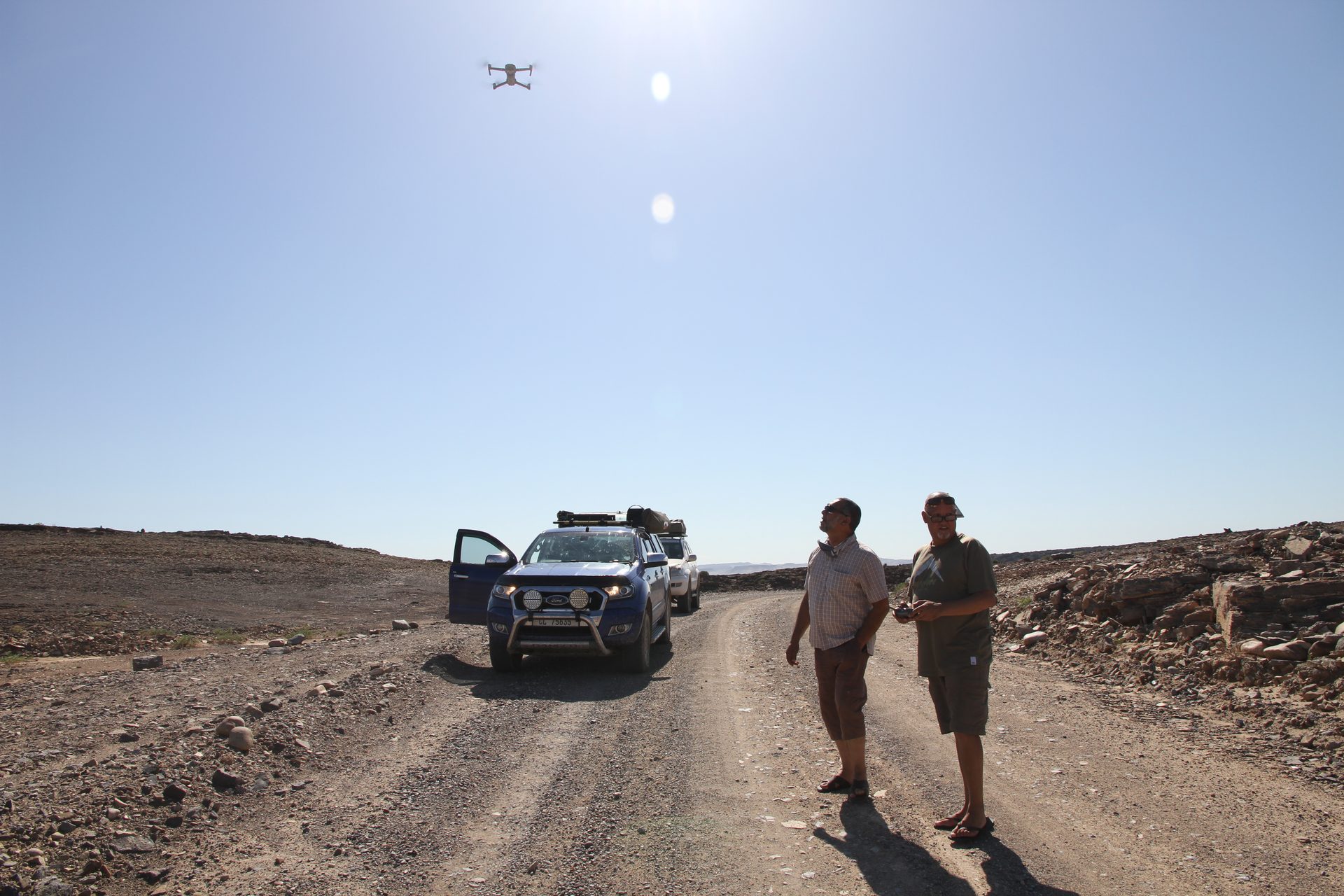 Morning light on the Orange River — two countries sharing one water, twenty metres between them