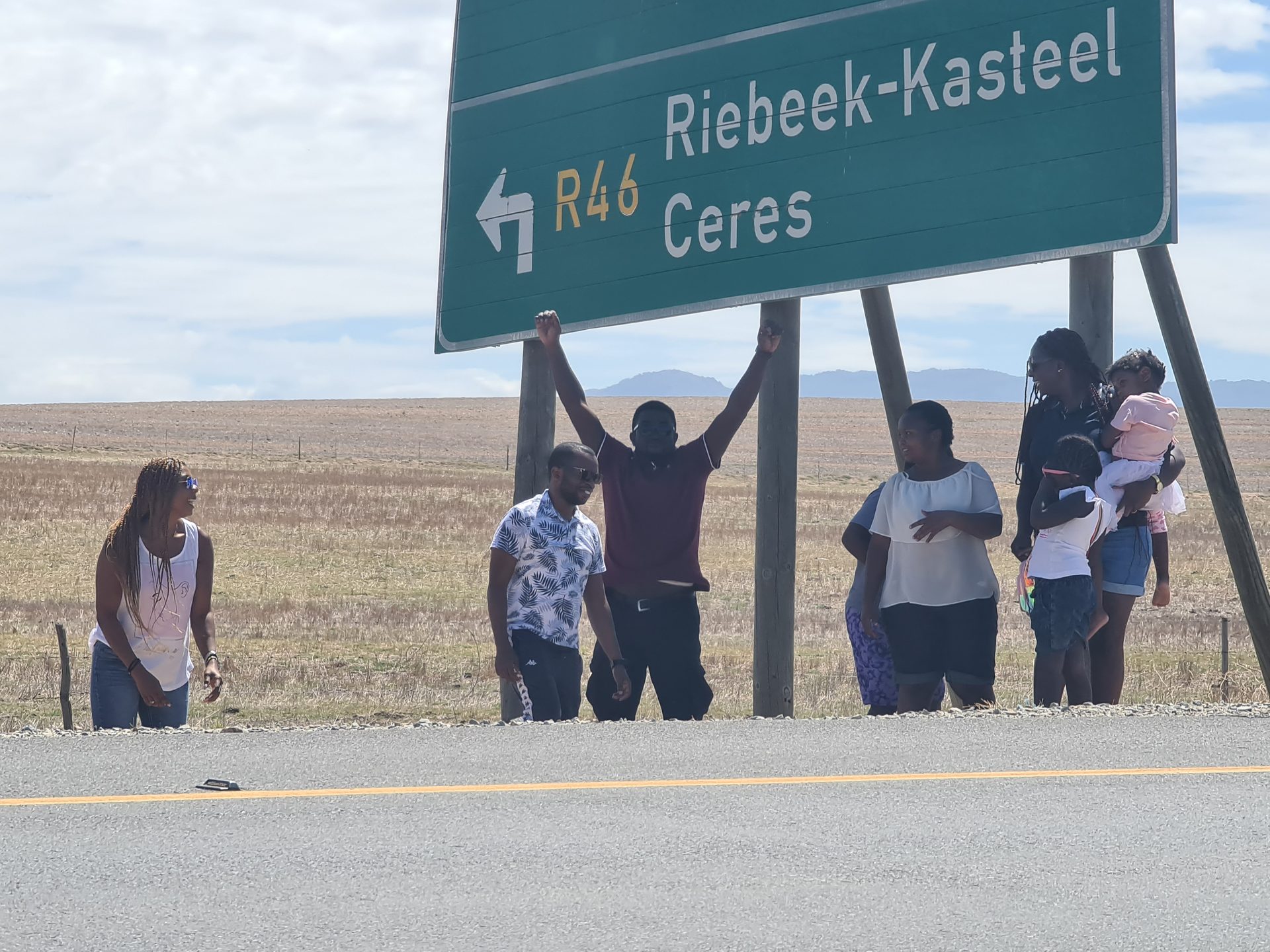 Roadside stop — already not in a hurry and barely an hour out