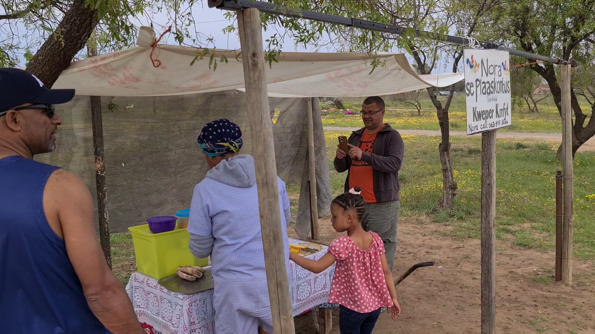 Aunty Nora’s roosterkoek stand