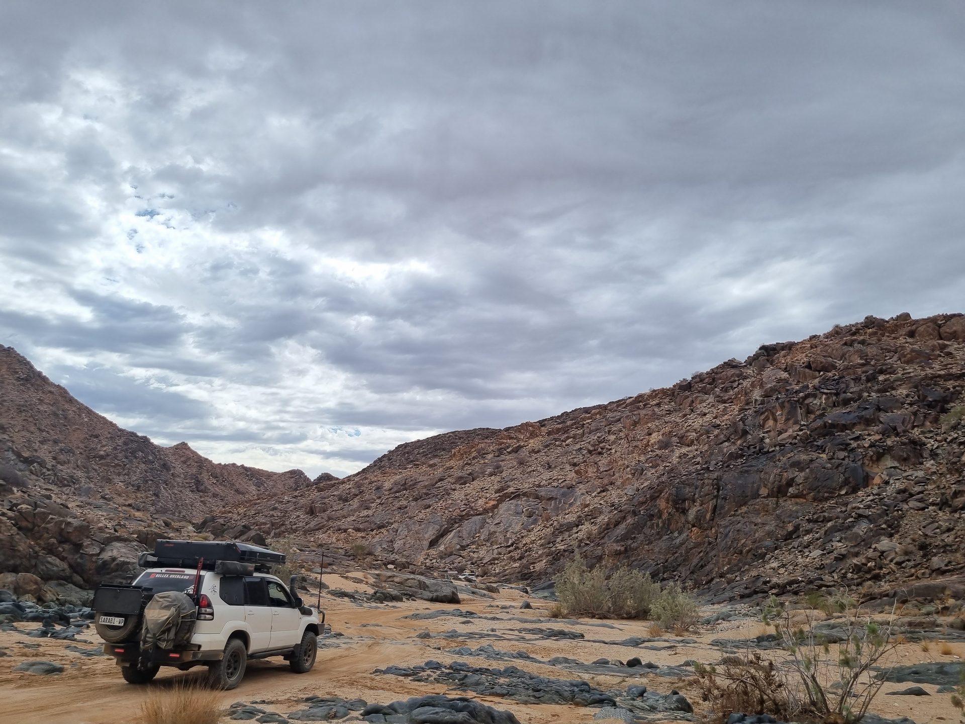 Sarabi and the Enkulu threading through the rocky pass