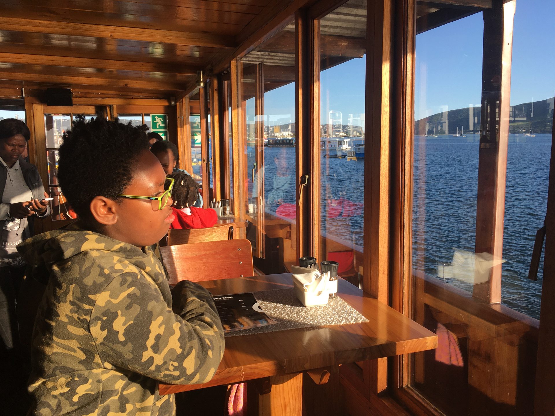 A quiet moment aboard the boat on Knysna Lagoon